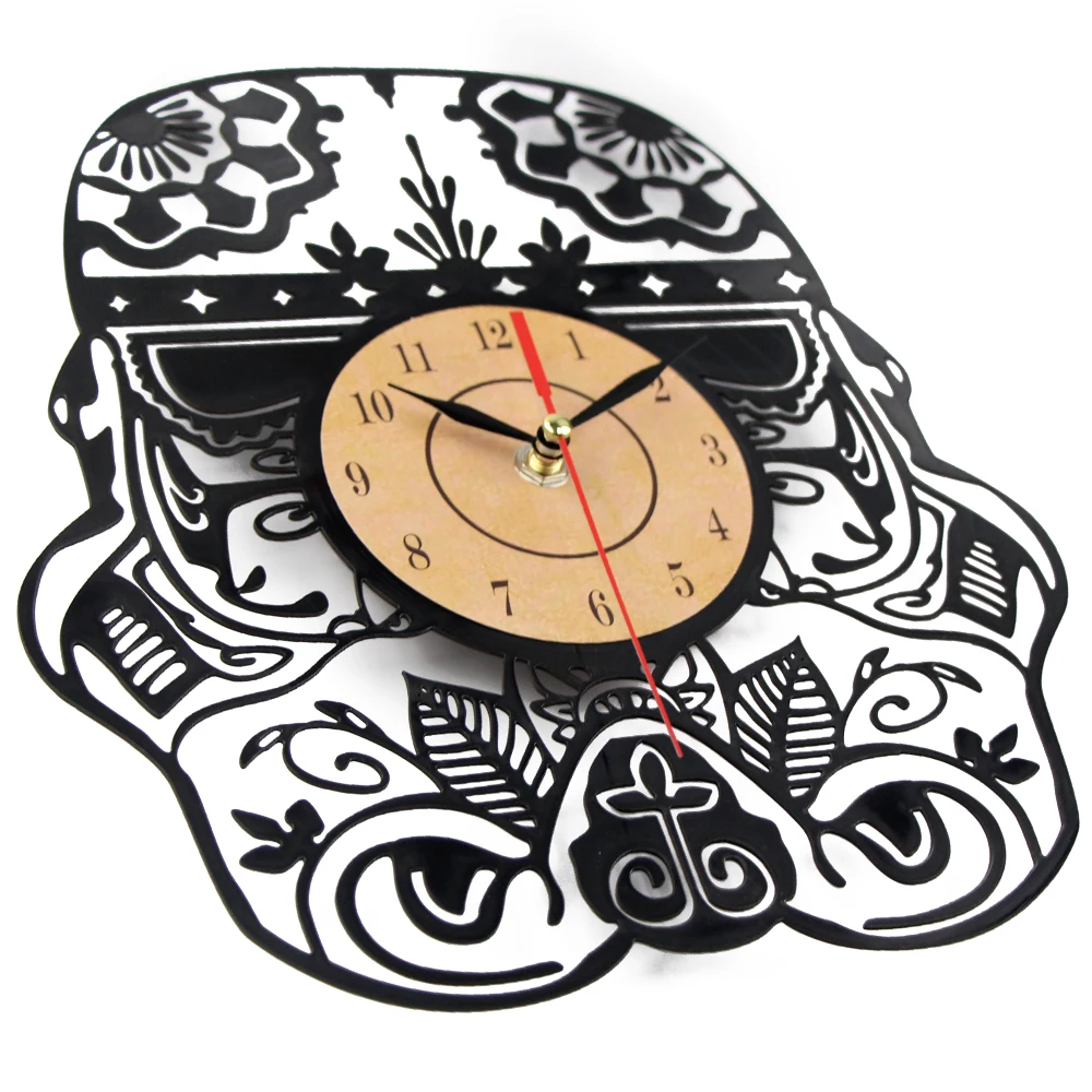 2019 Бесплатная доставка 3D Виниловые настенные часы художественные Античный стиль