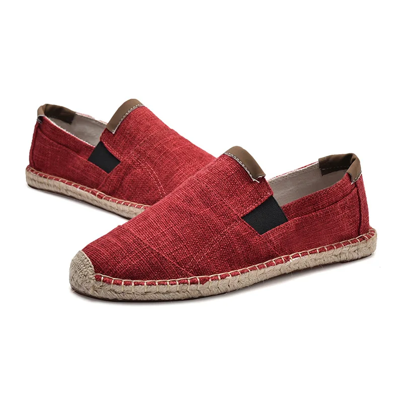 

Heren Schoenen Casual Mannelijke Ademend Canvas Schoenen Mannen Chinese Mode 2020 Soft Misstap Espadrilles Voor Mannen Loafers