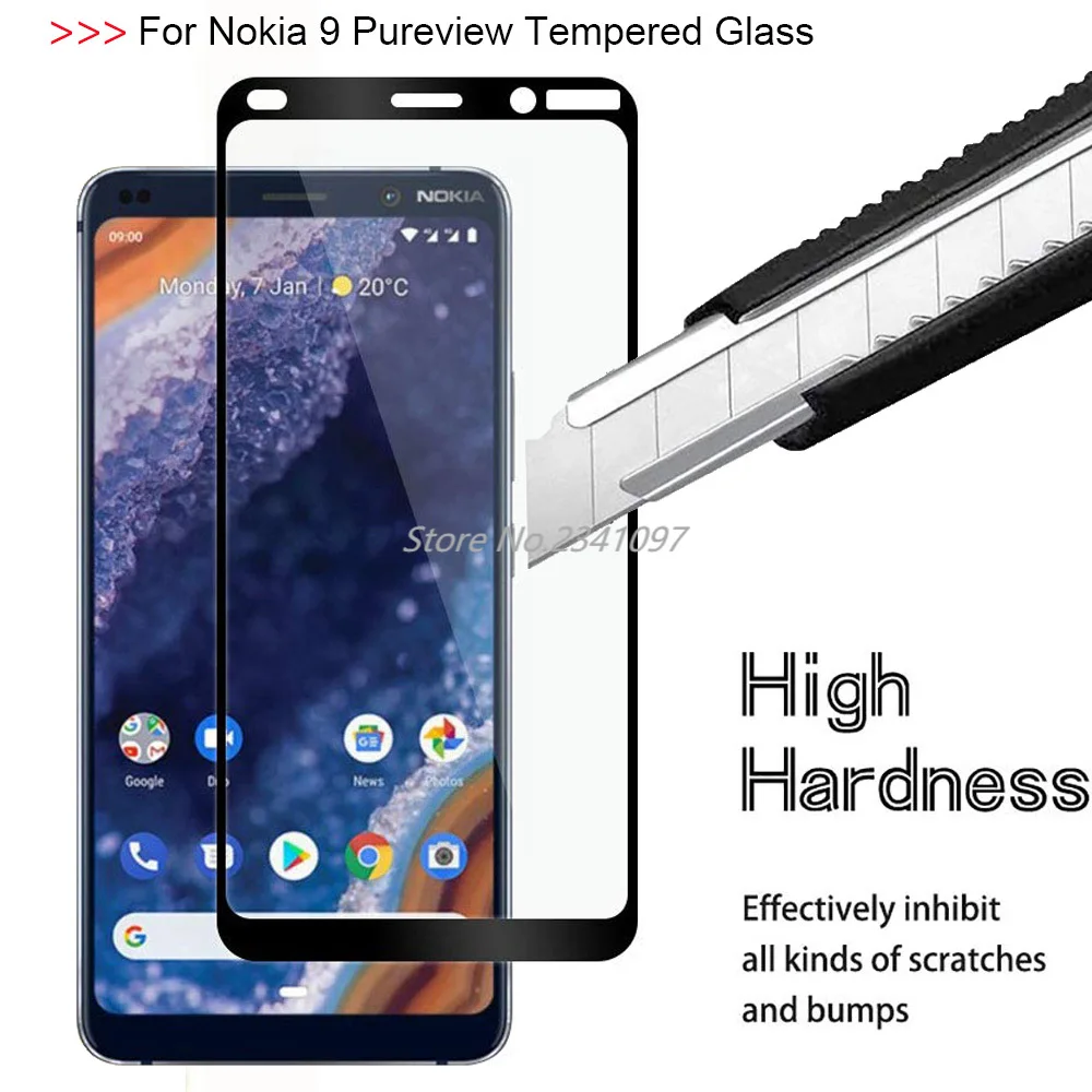 Защитное стекло закаленное 3D для Nokia 8 7 9 3 2 4 1 PLUS 2018 шт.|Защитные стёкла и плёнки