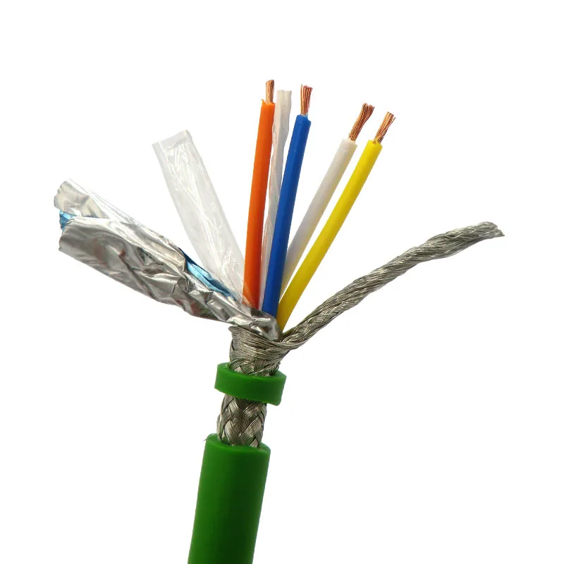Кабель шины Profinet 4 жилы 0 38 мм² 22AWG высокая гибкая шина провод 1 м|Электрические