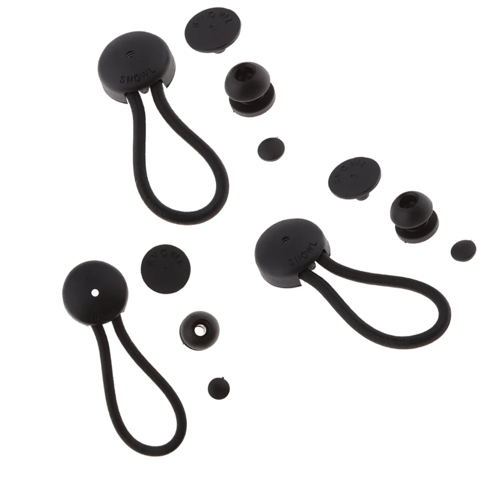 3 шт. черные шарики банджи шнур ремень брезентовый галстук|Морское оборудование| |