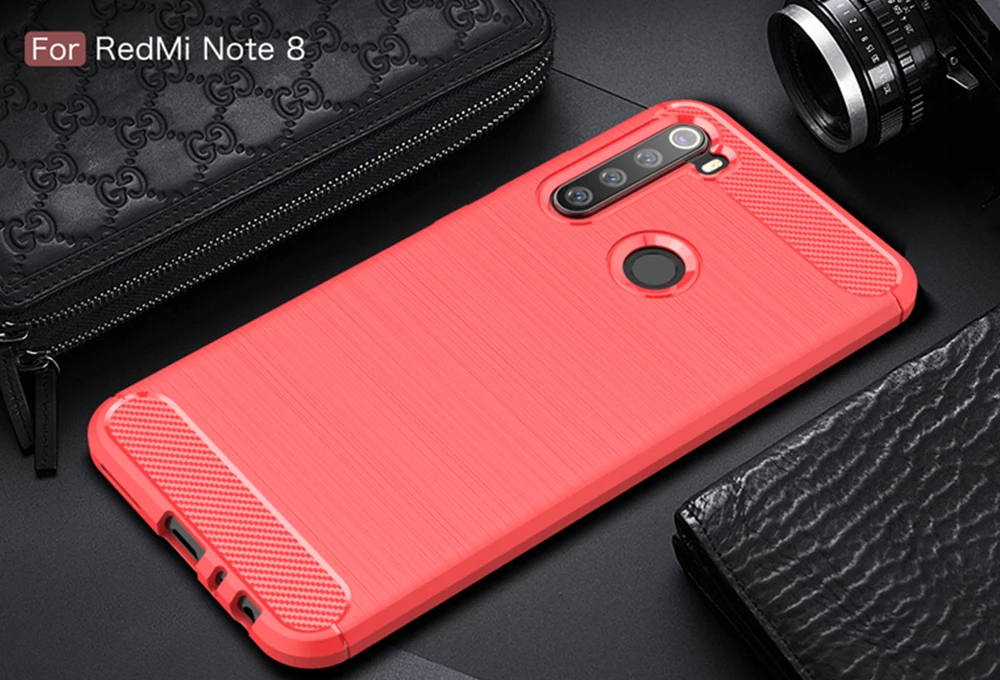 Для Xiaomi Redmi Note 8 Pro Чехол из углеродного волокна чехол 360 полная защита чехол для телефона Redmi Note 8 чехол противоударный бампер
