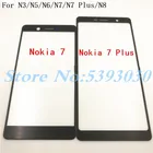 Высококачественная панель сенсорного экрана для Nokia 3, 5, 6, 7, 7 Plus, 8, переднее внешнее стекло, верхняя линза, сенсорная панель N3, N5, N6, N7, N7 Plus, N8