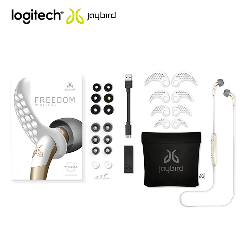 Оригинальные беспроводные Bluetooth наушники Logitech Jaybird Freedom F5 спортивные вкладыши Hi Fi
