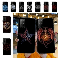 yndfcnb pentagram demon satan phone case for huawei honor 10 i 8x c 5a 20 9 10 30 lite pro voew 10 20 v30