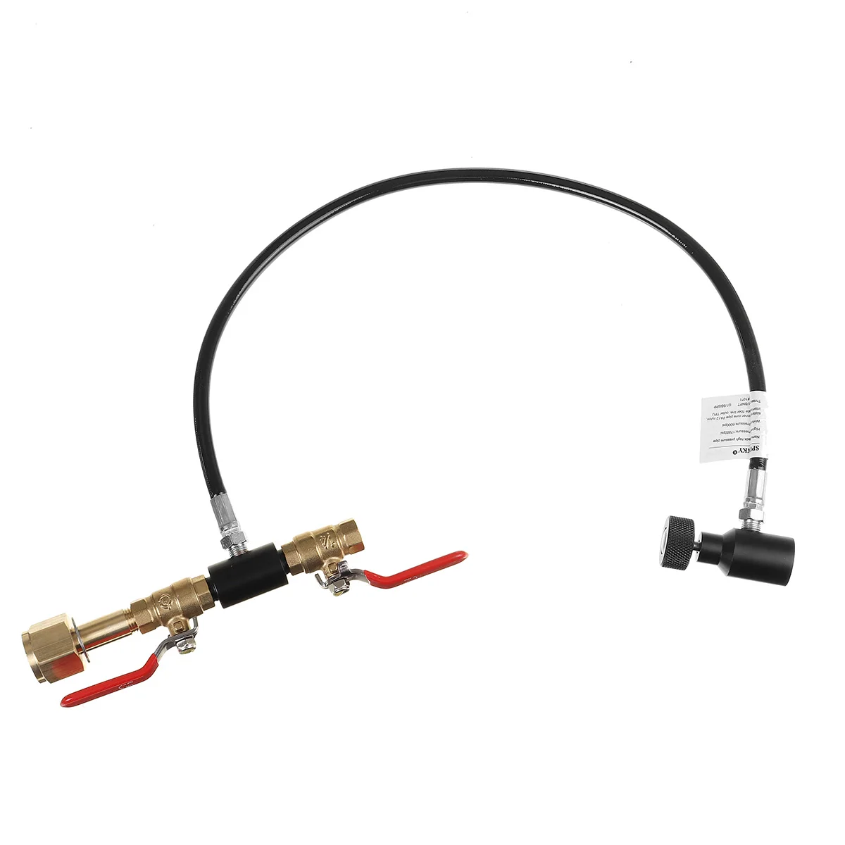 

1500PSI W21.8-14 to TR21-4 Connector Adapter With 24inch Hose for CO2 Soda Cylinder Refill Station