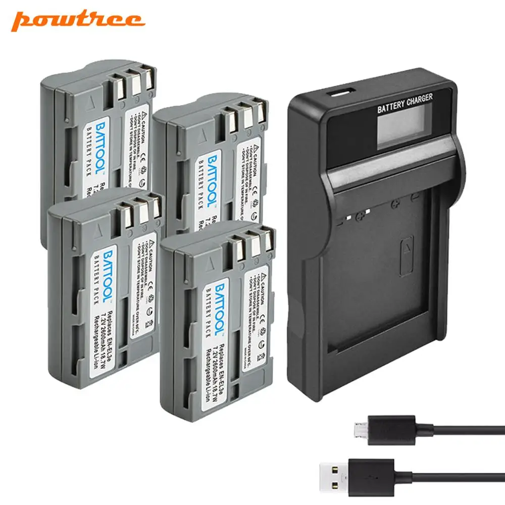 Аккумулятор для камеры BATTOOL 2 0 Ач + зарядное устройство ЖК дисплея|Цифровые