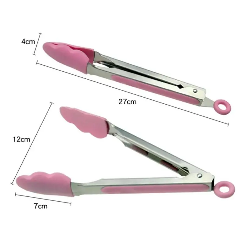 Кухонные щипцы из нержавеющей стали с зажимом для приготовления салата