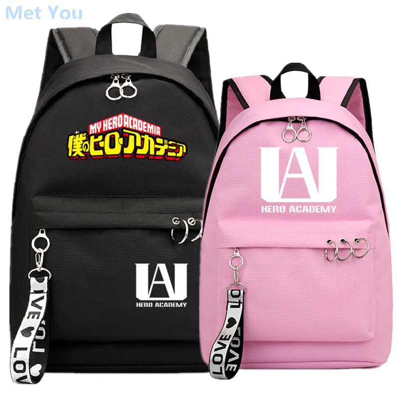 Рюкзак с надписью My Hero academic школьный рюкзак дорожная сумка для ноутбука Mochila