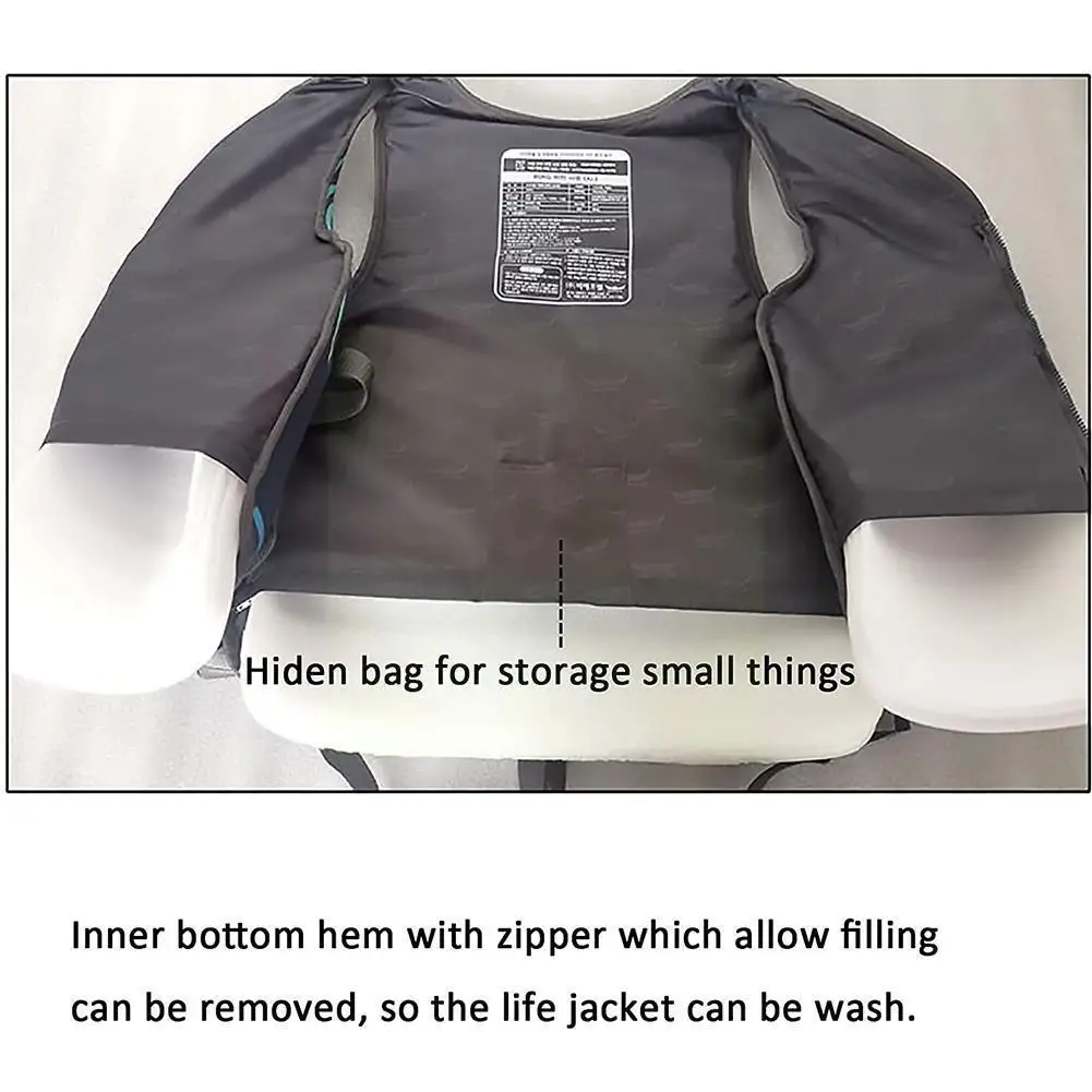 

1 Pcs Universal Outdoor Neoprene Life Water Buoyancy Vest Kayaking Drifting Life Safety Sports Boating Vest Swimming Y5n2