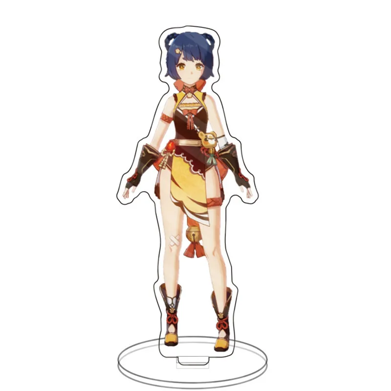 

Anime Figure Genshin Impact Diluc Venti Klee Keqing Qiqi Acrylic Stand Model Plate Desk Decor Standing Sign Keychain Fans Gifts