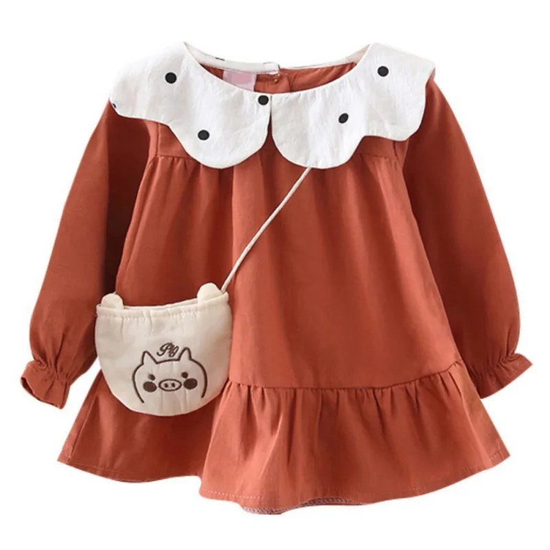 Детская одежда для девочек Платье Сезон весна-осень Повседневное платье в