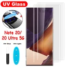 Новый 3D изогнутый полный жидкий UV закаленное стекло для Samsung Galaxy Note 20 5G полное покрытие Защита экрана для Note 20 Ultra 5G стекло