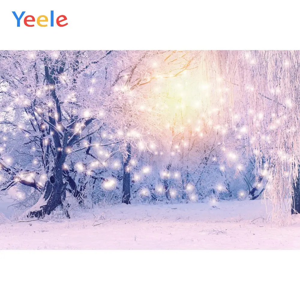 NBK10924 Yeele зимние фоны для фотосъемки боке Снежный лес Солнечный свет персонализированные фоны для фотостудии - Цвет: NBK10924