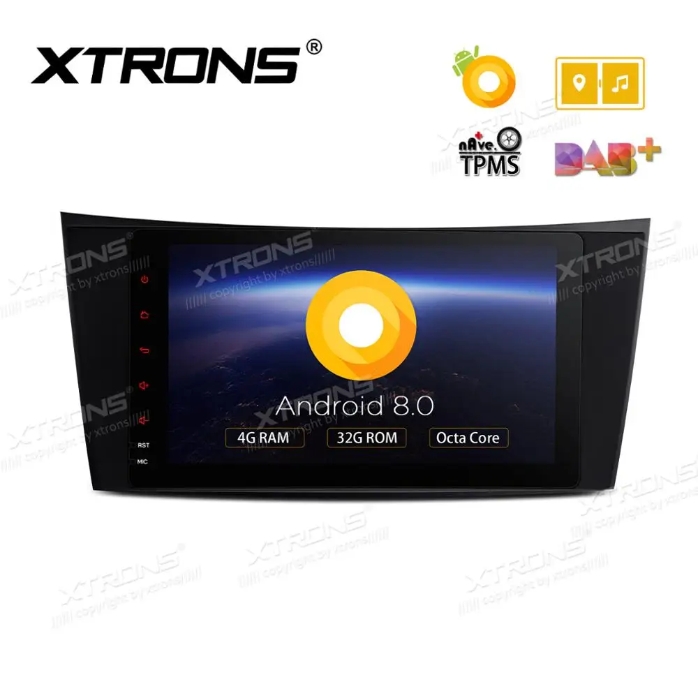 Автомобильный DVD плеер XTRONS радио Android 8 0 Восьмиядерный процессор GPS для Mercedes Benz CLS