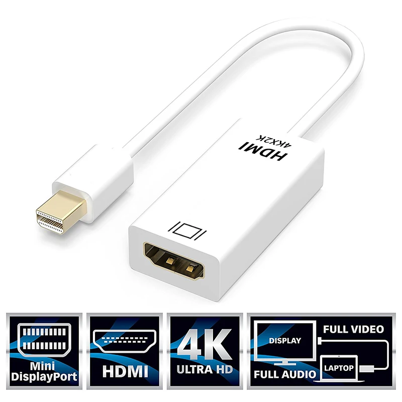 Переходник с Mini DP на HDMI переходник мини портом дисплея для Apple Mac Macbook Pro Air Laptop