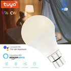 Умсветильник Светодиодная лампа Tuya B22 E27 с Wi-Fi, лампа с регулируемой яркостью и таймером, работает с приложением AlexaGoogle, 9 Вт