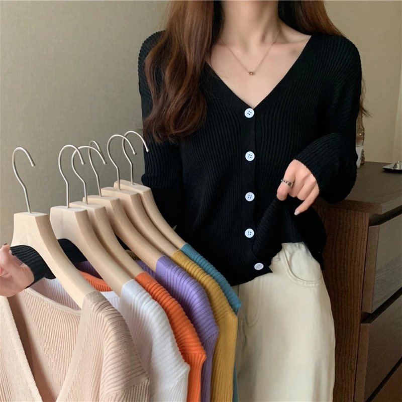 AOSSVIAO повседневный длинный вязаный кардиган для женщин Осень-зима желтый с