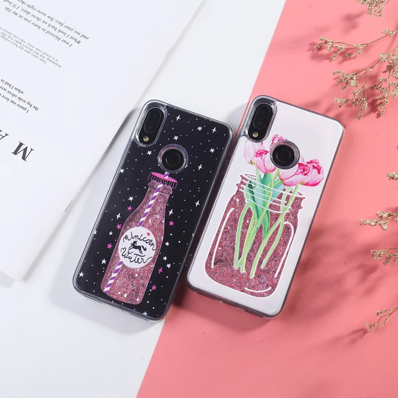 Светлый блестящий чехол для Xiaomi Redmi Note 5 7 Pro 4 mi 8 Plus 4X 4A 5A S2 Coque мягкий Quicksand Dyna c TPU