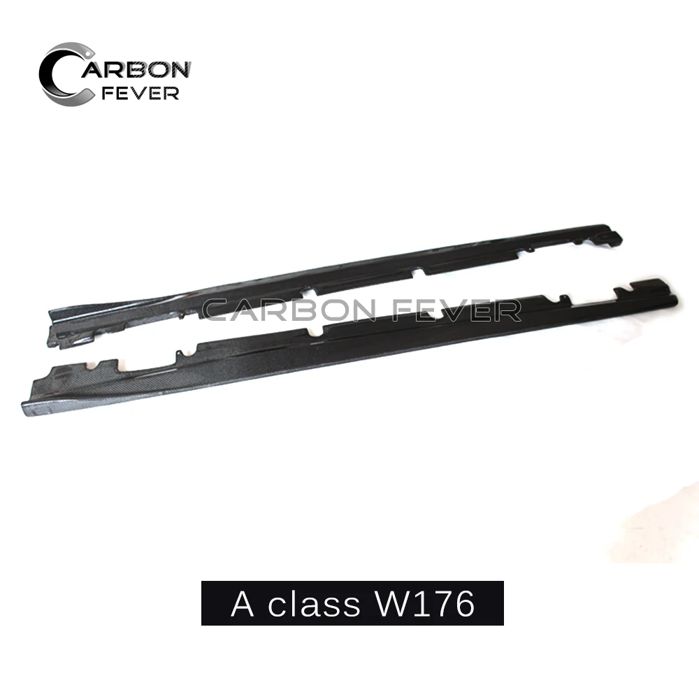 Разветвитель боковой юбки из углеродного волокна для 2013 - 2015 W176 W117 A45/CLA45/4matic Sport