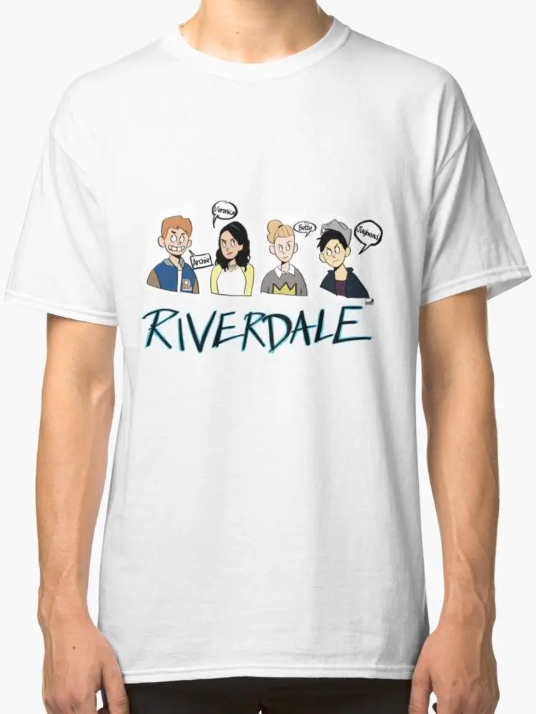 

Riverdale Comic Characers Men's T Shirt White Summer Short Sleeves Cotton T-Shirt Fashion Clothing Tops Hipster Fashion