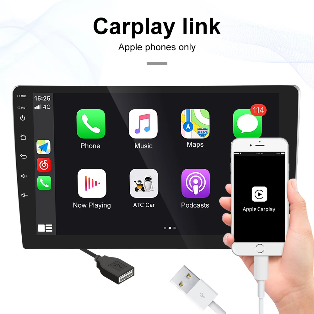 Автомобильный мультимедийный плеер Podofo 2 Гб + 32 ГБ Android радио GPS для Volkswagen Nissan Kia Toyota