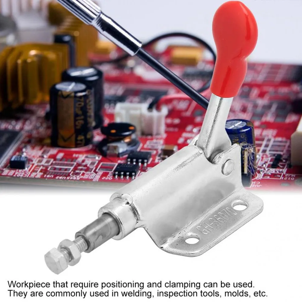 

1Pcs GH-36070 60kg Toggle Clamp Latch Quick Release Push Pull Action Vertical/Horizontal Type Clamps Hand Tool For Woodworking