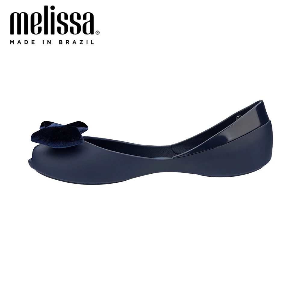 Melissa Queen VII тканевая женская прозрачная обувь с бантом модные сандалии для