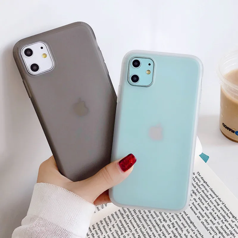 Оригинальный полупрозрачный силиконовый чехол для iPhone 11 Pro Max XR XS X мягкий