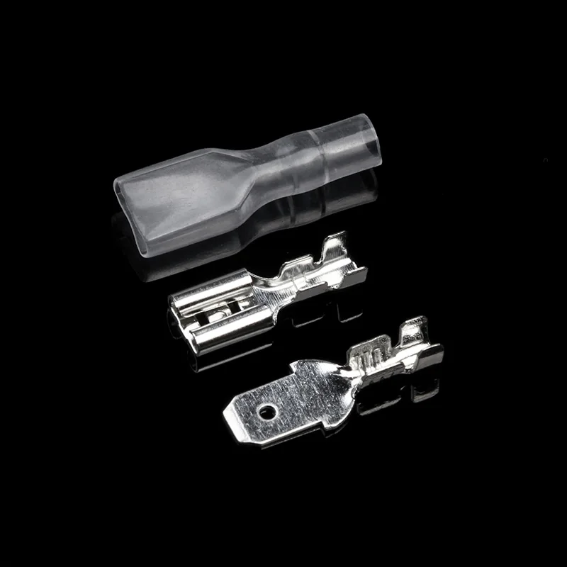 200 шт/Se серебряный мужской/женский 100 шт Лопата обжимные клеммы комплект +