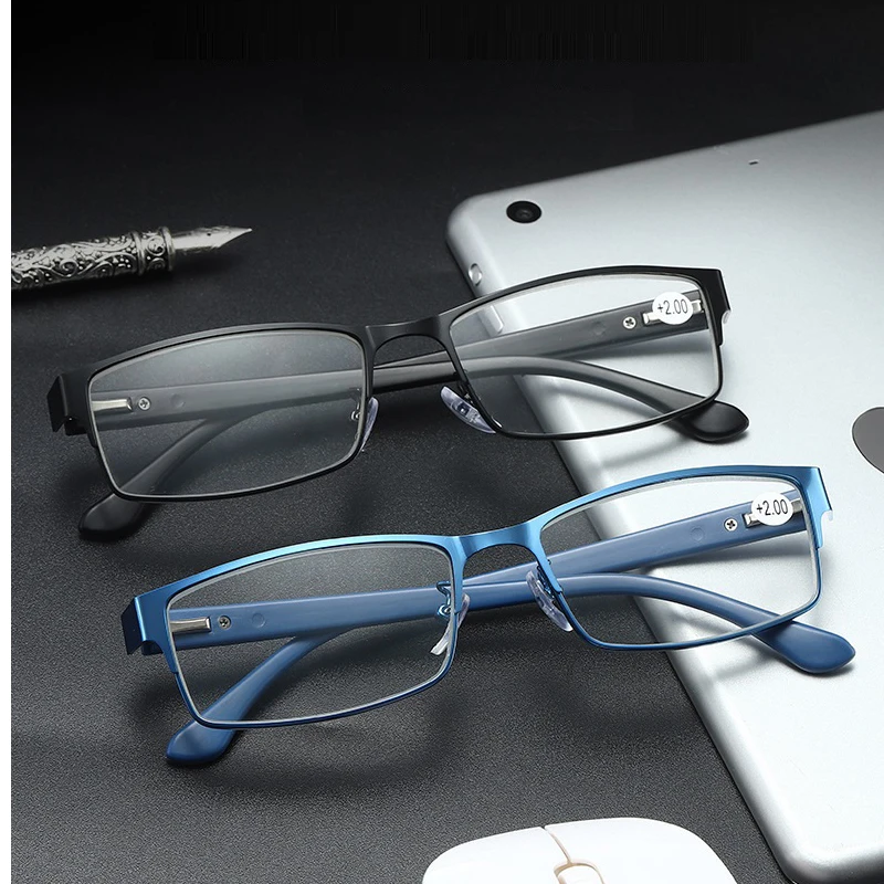 Мужские металлические очки для чтения пресбиопические мужчин и женщин
