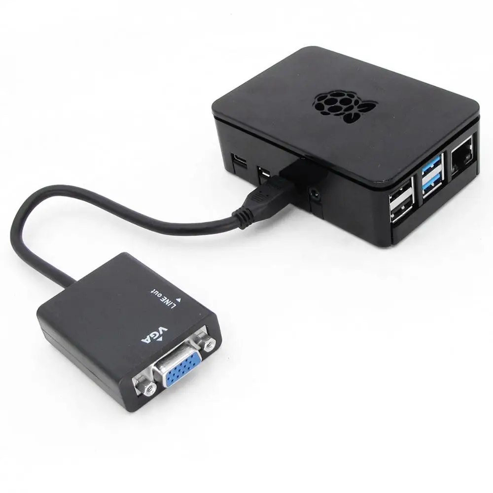 2 ГБ/4 ГБ Raspberry Pi 4 Модель B Кабель Micro HDMI к VGA видеопреобразователь адаптер для