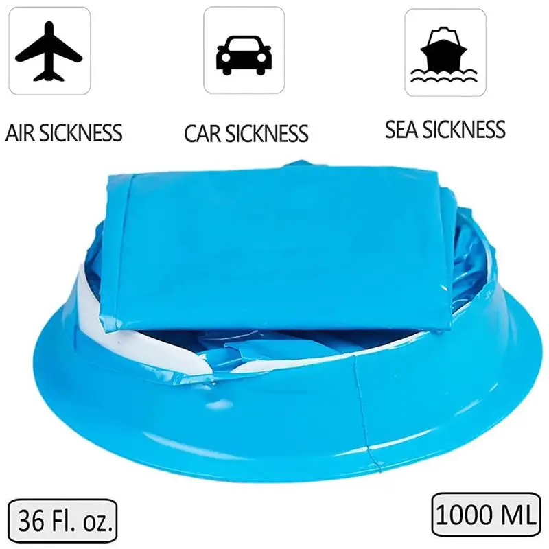 10 штук аварийного пакета для укачивания рвоты портативный автомобильный мешок