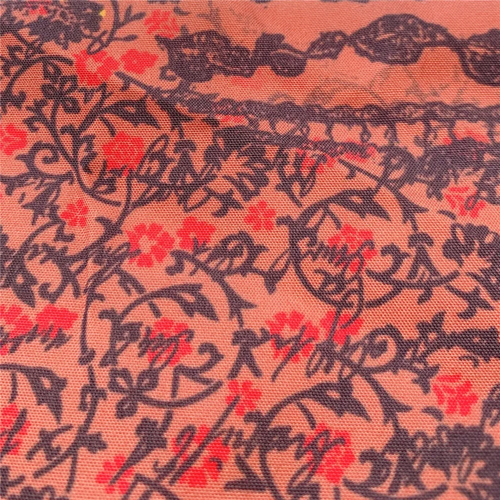 Ширина см винтажная ткань из полиэстера и хлопка с цветочным рисунком для шитья