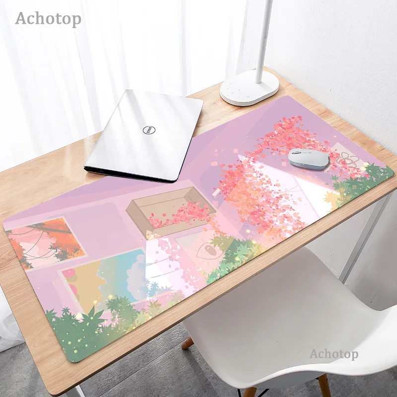 cute moon landscape aesthetics art mouse pad xxl kawaii anime laptop gaming mouse pad pc gamer large mouse pad keyboard desk mat free global shipping