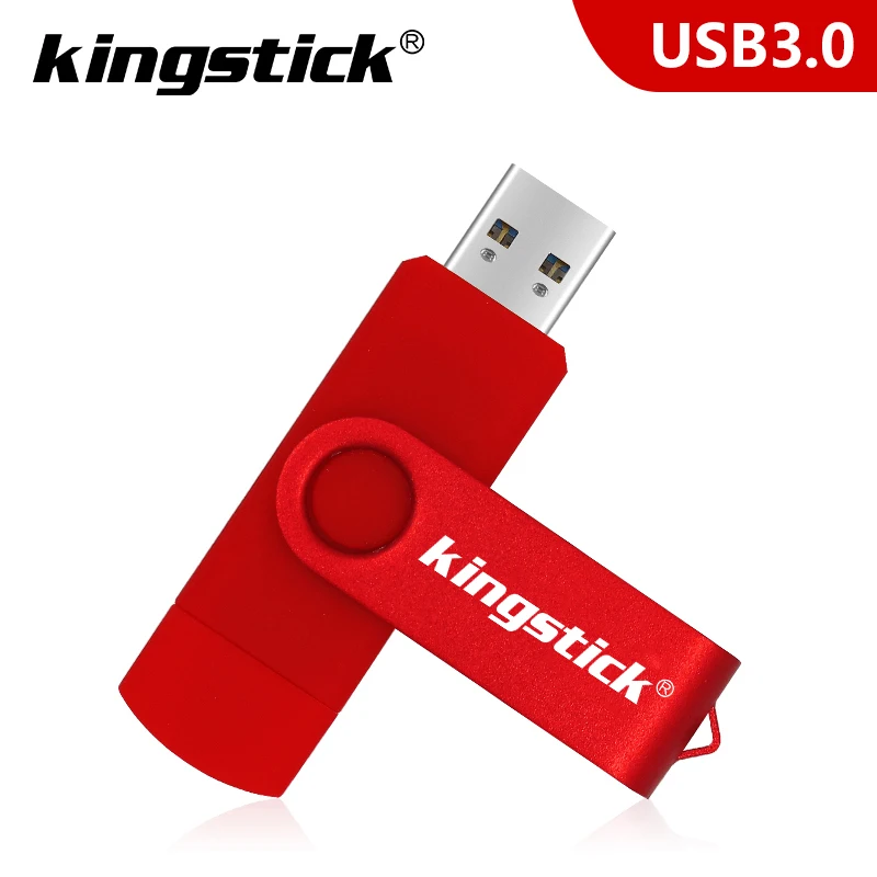 

USB-флеш-накопитель 2 в 1, USB 3,0, 128/64/32/16/8/4 ГБ