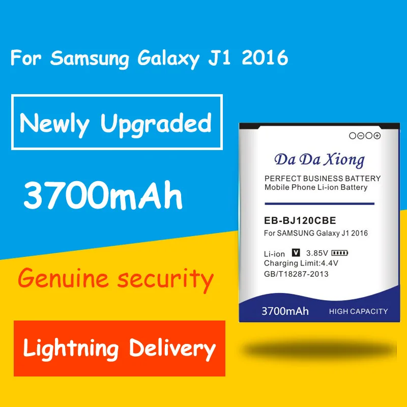 Бесплатная доставка 3700 мА/ч EB BJ120CBE батарея для Samsung Galaxy J1 2016 Edition версия J120F
