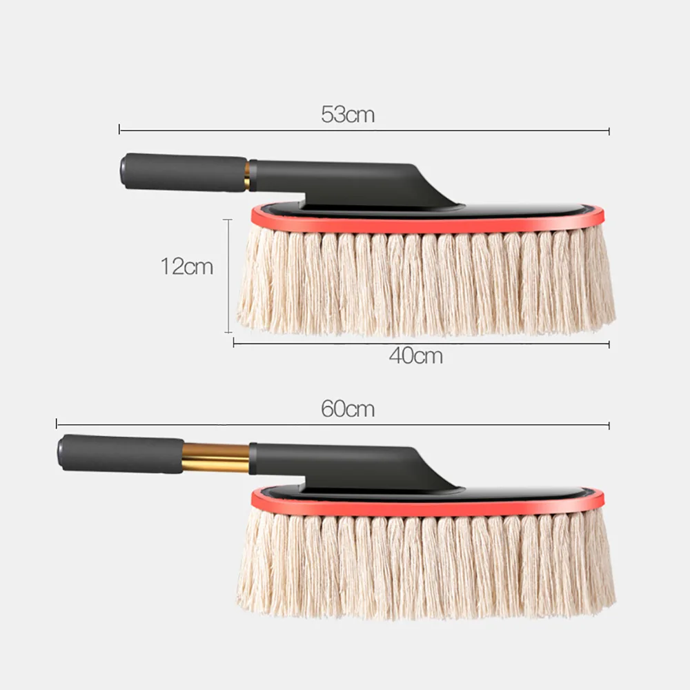 

Alloy Steel Pipe Car Duster Mop Ash Dust Cleaning Tool Dust Removal Snow Removal Adjustable Cleaning Brush Household Soft