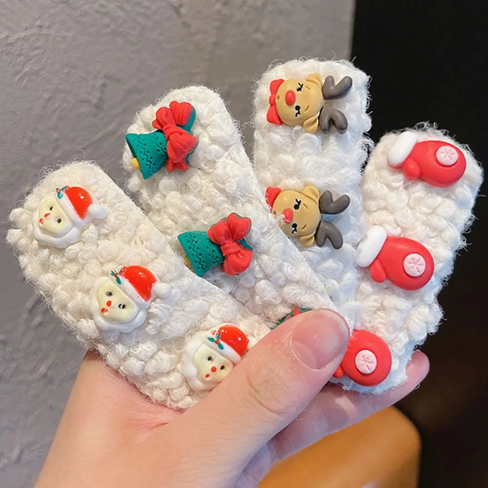 

Женская заколка-пряжка для волос, с рождественскими боками