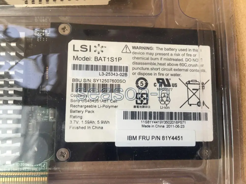 LSI MegaRAID SAS/SATA 9260-4i 4-Port 6 ГБ/сек. внутренняя PCI-E RAID карта + BBU08 | Компьютеры и офис