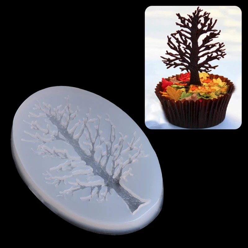 

Дерево Форма силиконовые формы торт желе Шоколад делая инструменты для украшения выпечки, инструменты для самостоятельного изготовления п...