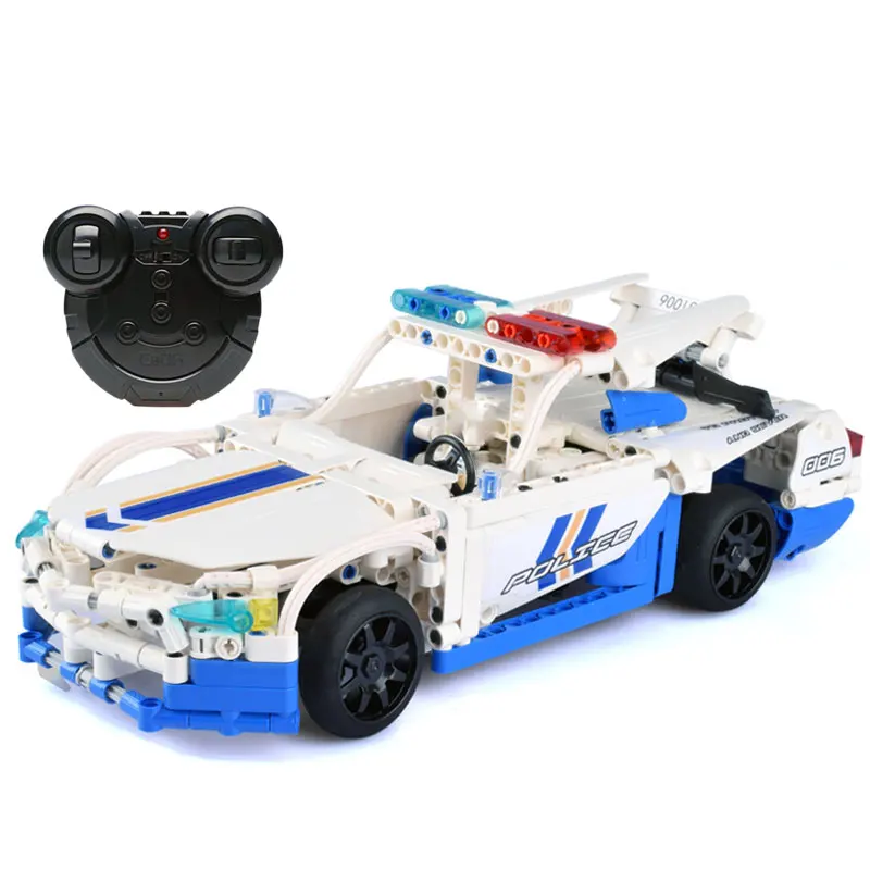 430 шт. RC Technic игрушки машины кирпичи городская полиция серия для мальчиков