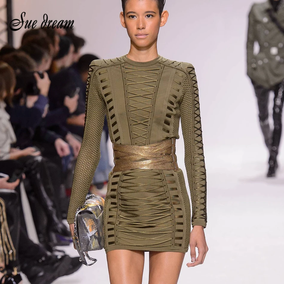 Vestido, обтягивающее платье preto das mulheres, новинка, сексуальная мода, комбинированная сетка, перекрещивающаяся повязка, Vestido, длинный рукав