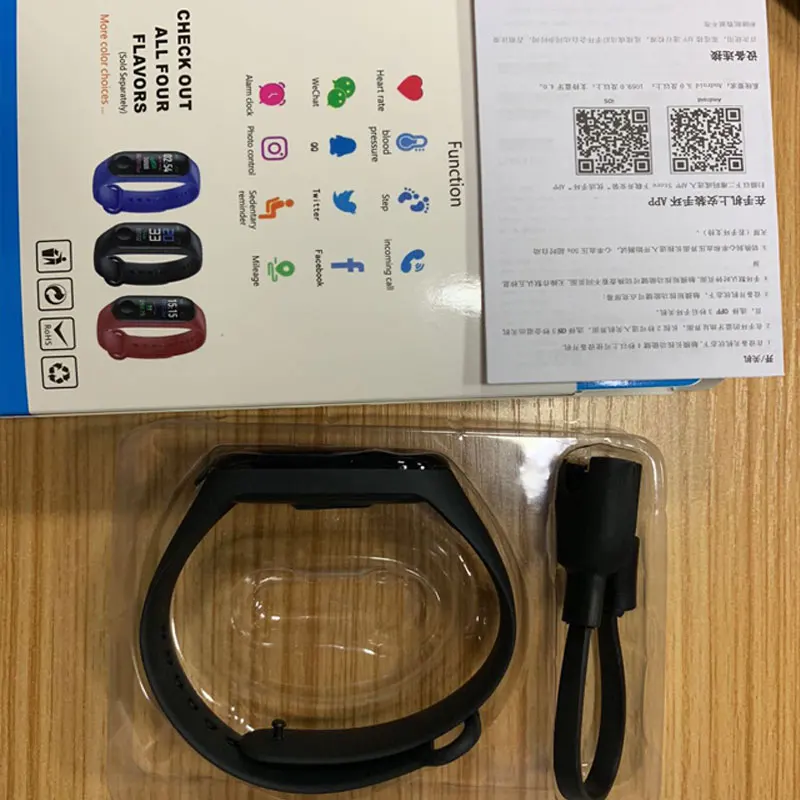 Умный Браслет, 3 цвета, AOSST, Mi screen Band 4, носимый, умный фитнес-браслет, Bluetooth, спортивный, водонепроницаемый, для детей, подарки на день рождения