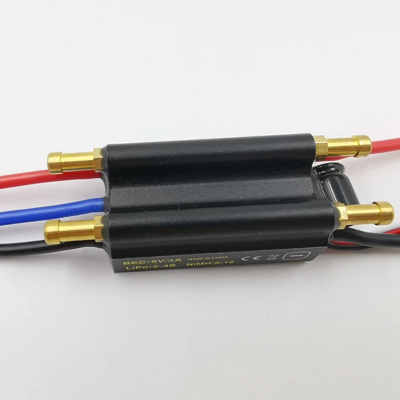 Rc лодка бесщеточный двигатель ESC 30A контроллер скорости Поддержка 2 6S Lipo BEC 5V/4A для