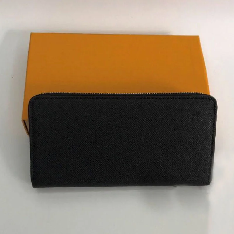 Роскошный черный кошелек для женщин новинка дизайнерские кошельки монет мужчин