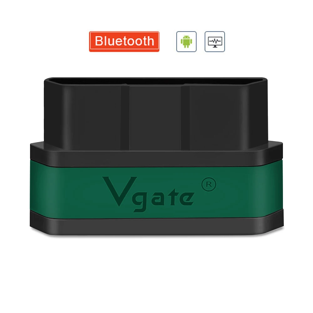 V2.1-Black Green Vgate iCar2 ELM 327 Автомобильный диагностический OBD OBD2 сканер Bluetooth адаптер elm327 odb2 OBDII считыватель кодов PK elm327 V1.5 PIC18F25K80 - Цвет: V2.1-Black Green