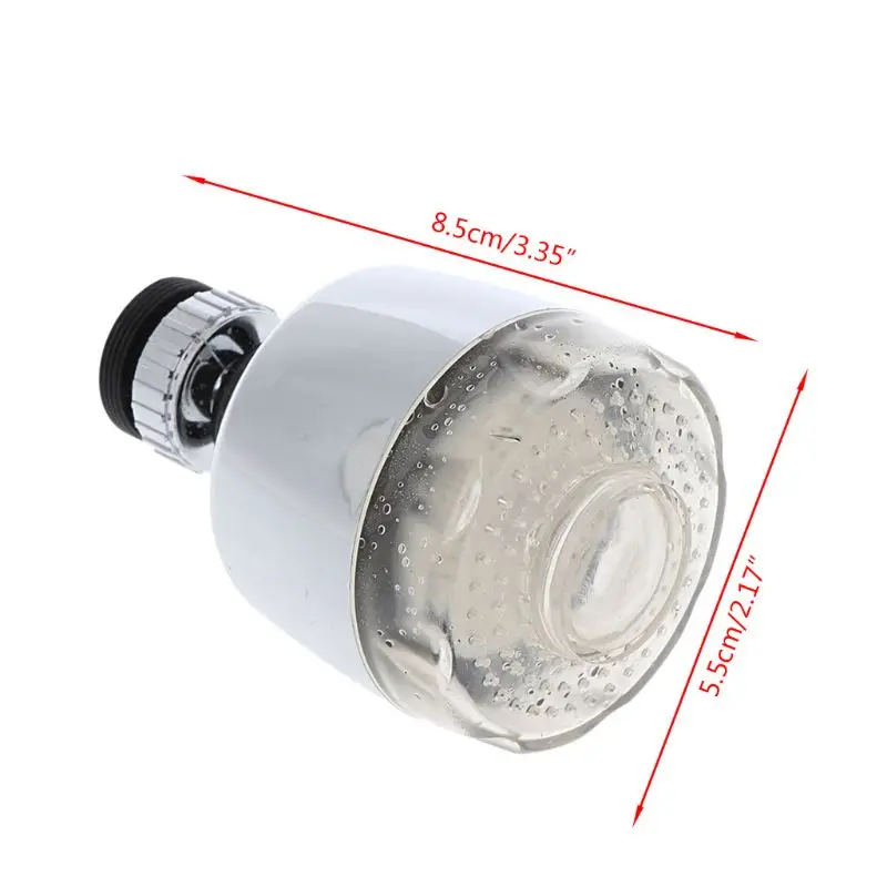 

360 Degress Rotatable LED Sink Faucet Aerator Filter ABS Multi-Color Kitchen Tap Head Water Light Stream Spout