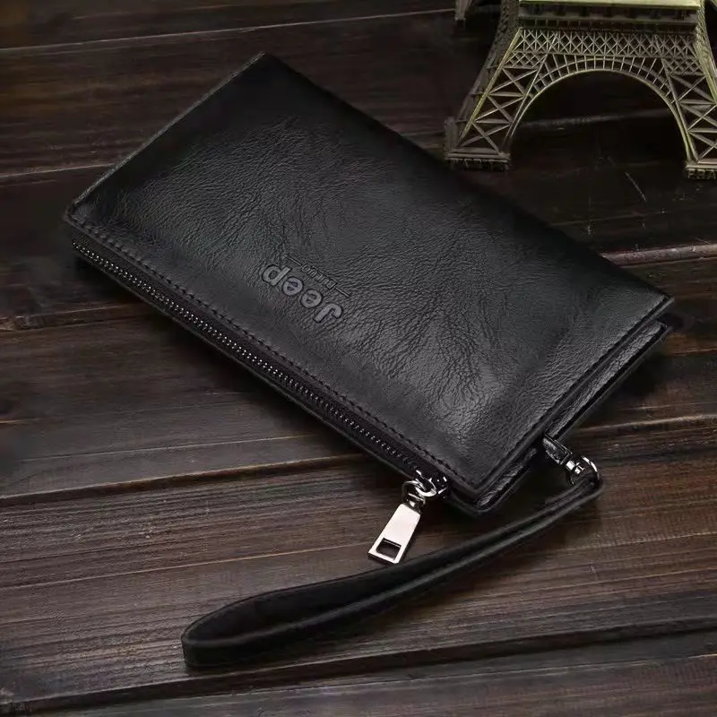 

2022 New Handbag Men's Boss Bags Casual Retro Long Wallet Large Capacity Men's Clutch Bag Fashion Mobile Phone Bag