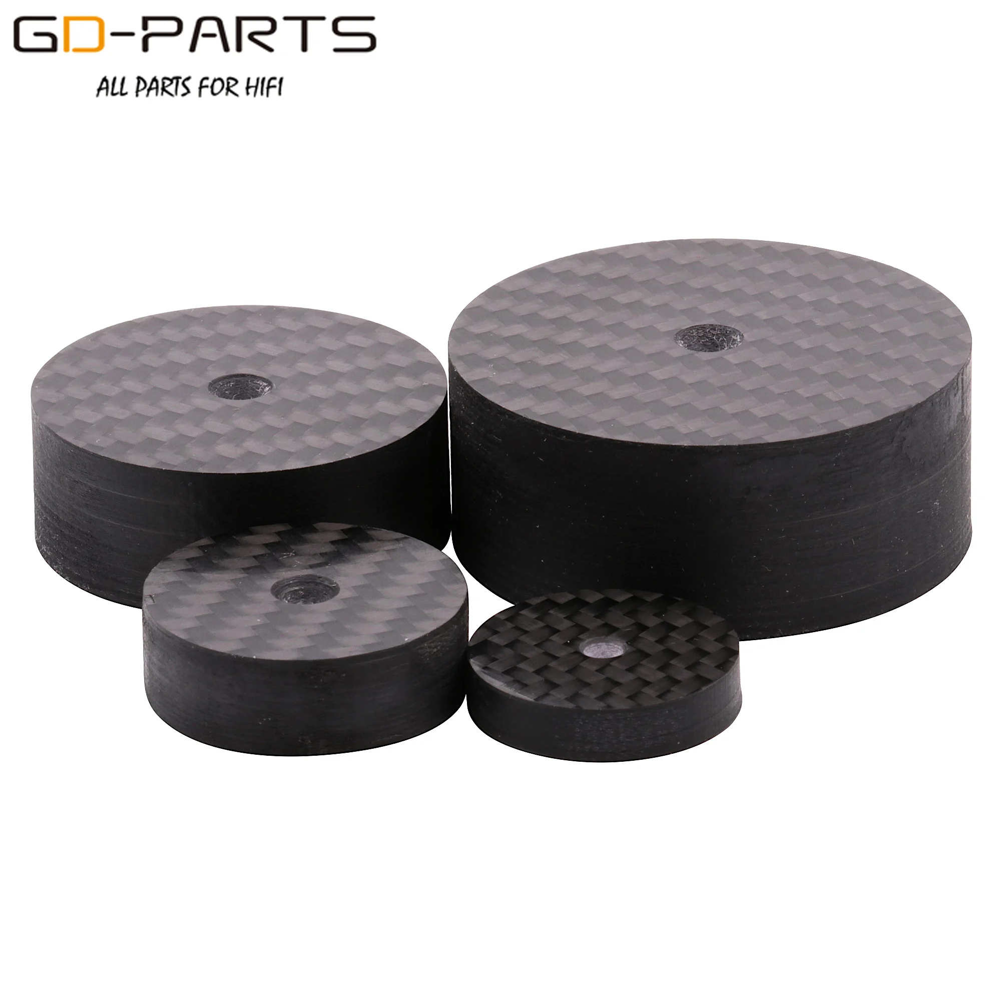 GD PARTS 4 шт. 30*10 мм черный динамик из углеродного волокна CD проигрыватель